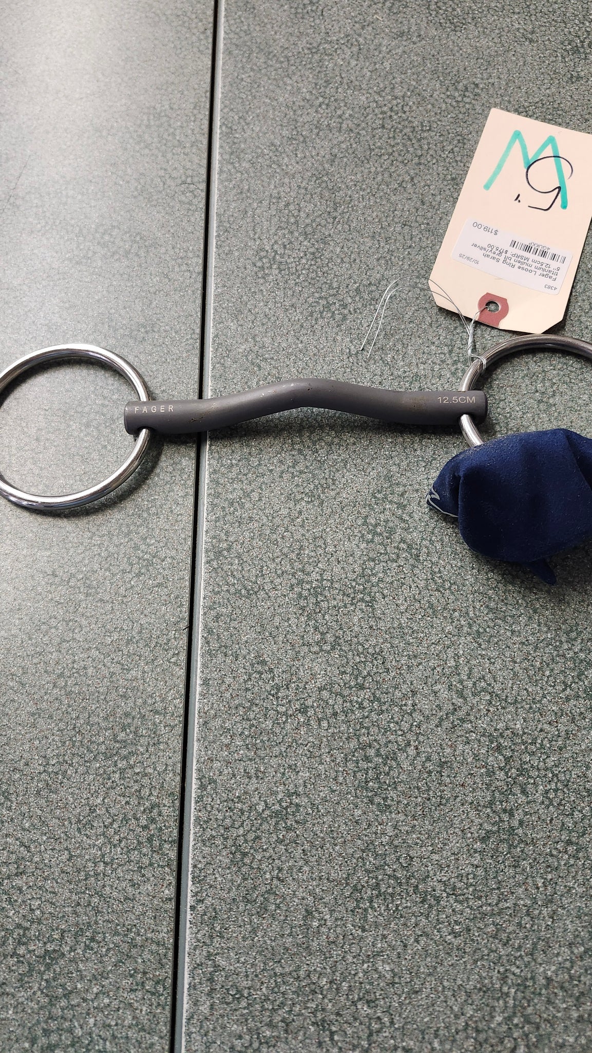 5" Fager loose ring Sara Titanium Mullen Bit