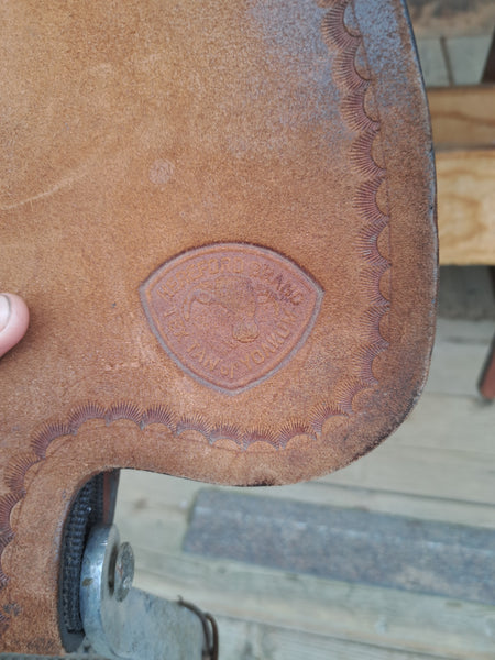 15" Hereford Tex Tan Barrel Racing Saddle