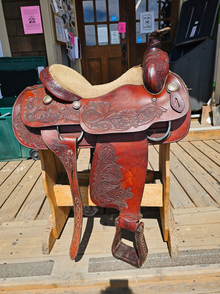 15.5" American Saddlesmith Action Co Western Pleasure Saddle