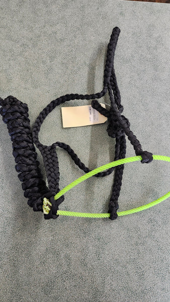 Custom Halter W/ Lariat Noseband - Black