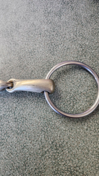 5.5" Herm Springer loose ring snaffle with lozenge