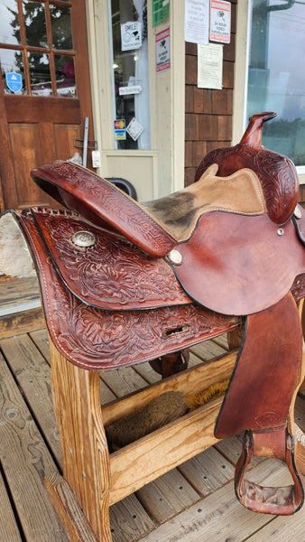 16" Hereford Tex Tan Western Pleasure Trail Saddle