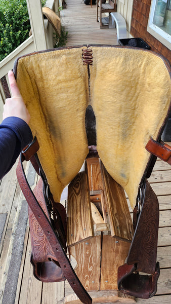 16" Vintage Circle Y Equitation Saddle