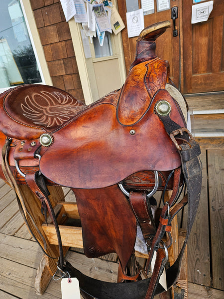 16" Simco Roping Saddle