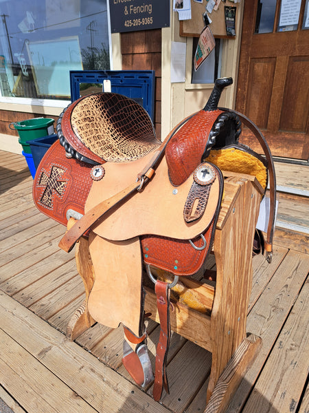 14" Double T Barrel Saddle