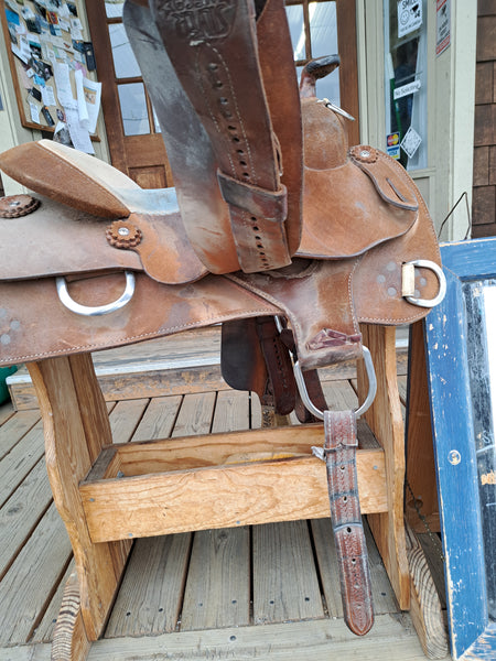 15" Silver Mesa Rough Out Work Saddle