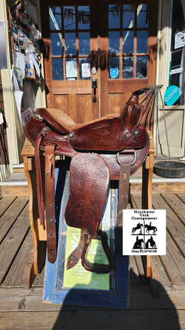 15" Sandstone Western Saddle