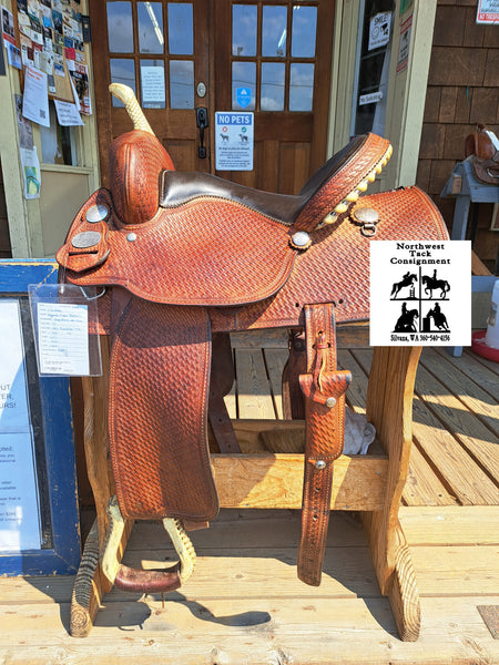 14" Crates Squeak Huber Barrel Racing Saddle