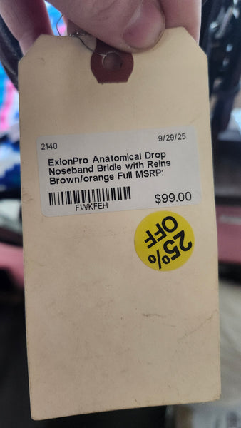 Exion Anatomical Drop Noseband Bridle