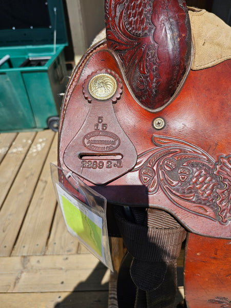 15.5" American Saddlesmith Action Co Western Pleasure Saddle