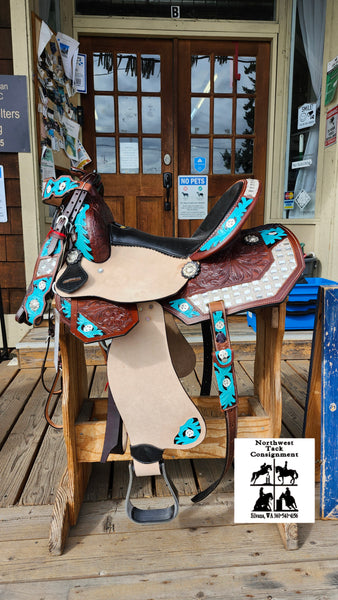 15" Barrel Racing Saddle Package