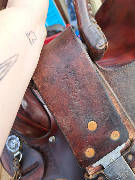 16" Diamond H Western Saddle