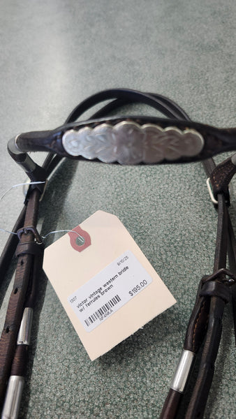 Victor Vintage western Browband with Ferrules