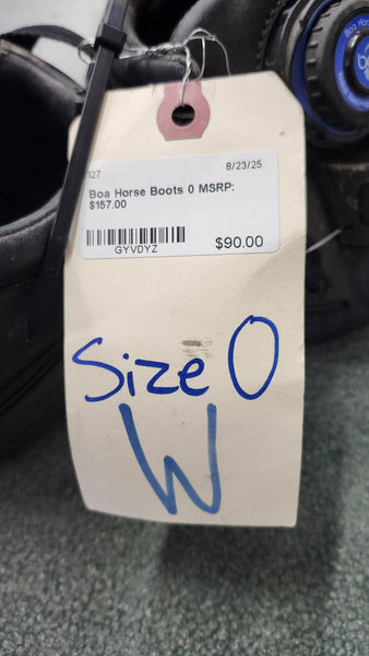 Size 0 Boa Horse boot