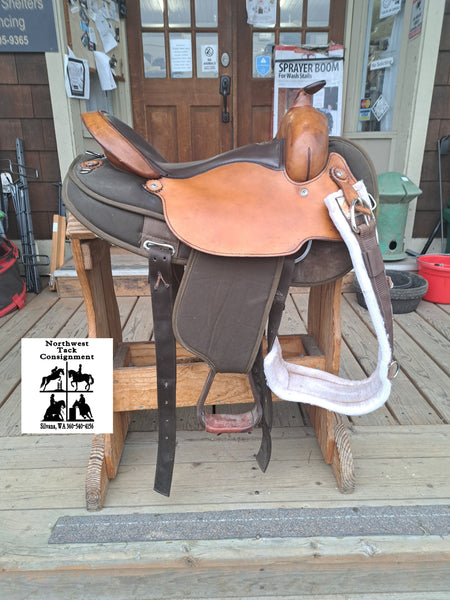 16" Fabtron Arabian Full Quarter Western Trail Saddle