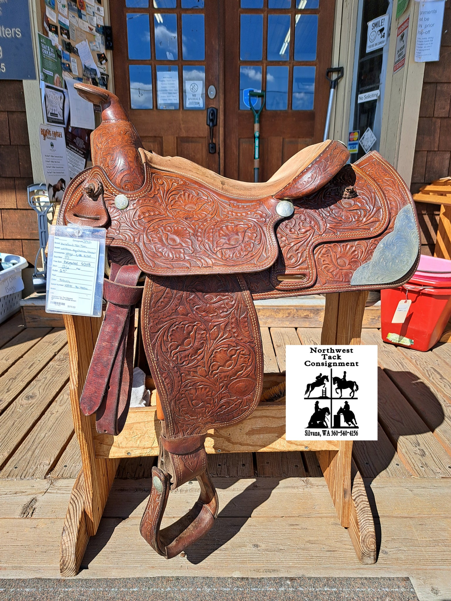15" Hereford Textan Western Equitation
