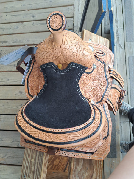 NEW! 8" Silver Royal Mini Hilltop Show Saddle