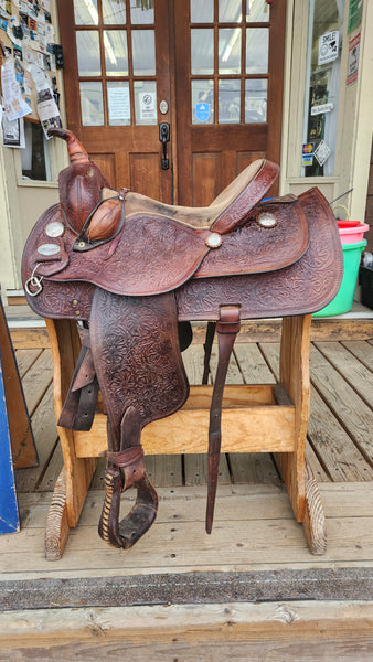 14.5" Crates Mustang Western Equitaiton Show Saddle