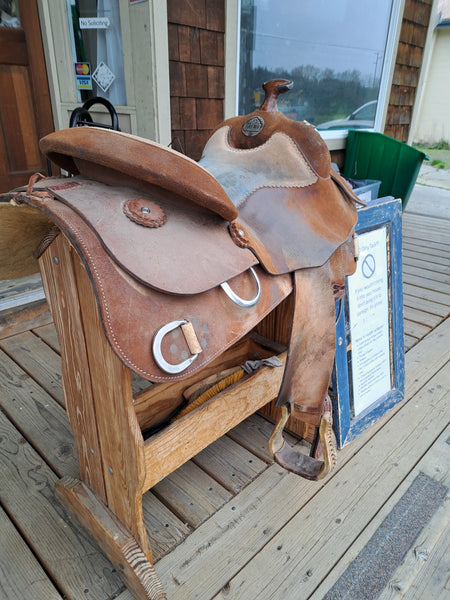 15" Silver Mesa Rough Out Work Saddle