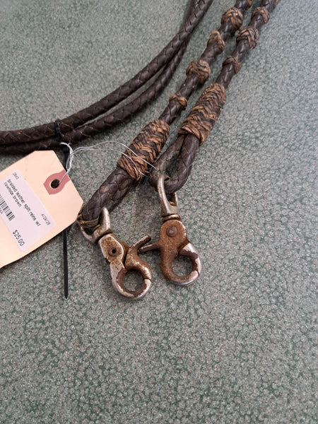Braided Leather Split Reins