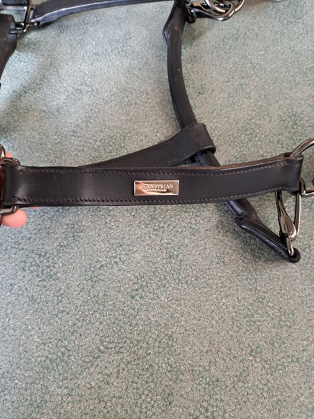 Full Sized Equestrian Stockholm Anatomic Leather Halter