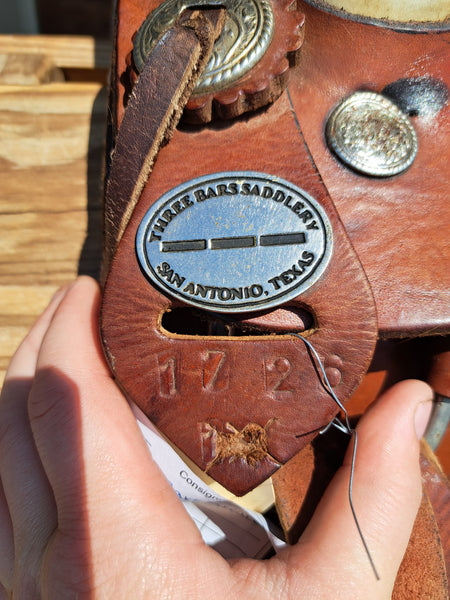 13" Three Bars Saddlery Youth All Around Saddle