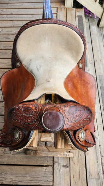 16" Bar M Carson River Reining Saddle