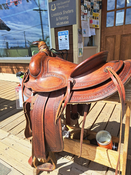 14" George Lawrence Vintage Ranch Saddle