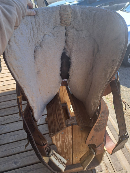 15.5" Running P Saddlery Western Roper Saddle