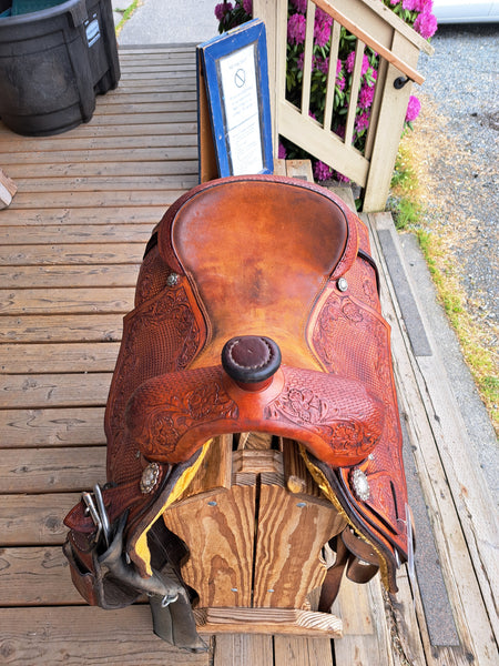 ON TRIAL 16.5" Caliente Saddleshop Ranch Cutter Saddle