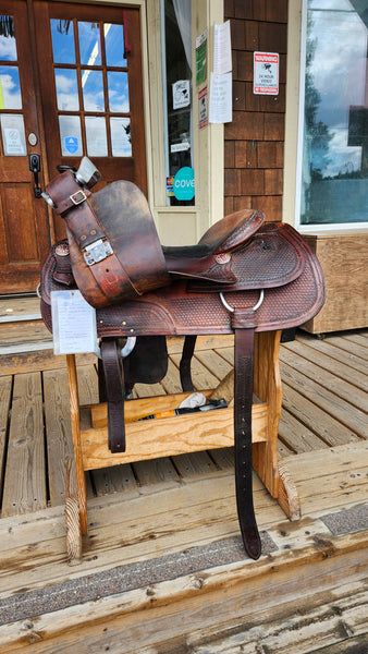 ON TRIAL 16" Jim Taylor Larry Trocha Cowhorse Saddle