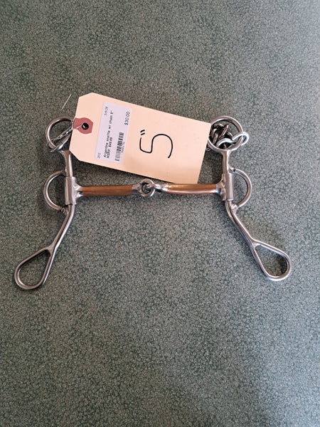 5" Argentine Snaffle W/ Chain
