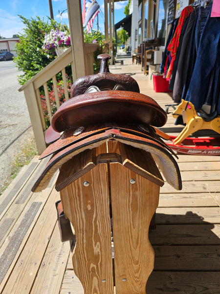 15" Hereford Tex Tan Western Trail Saddle