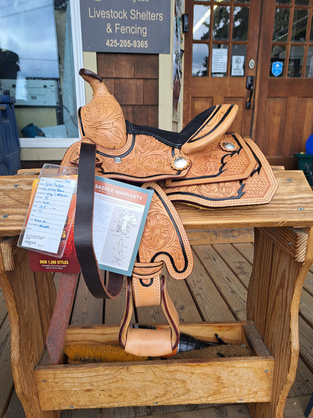 NEW! 8" Silver Royal Mini Hilltop Show Saddle