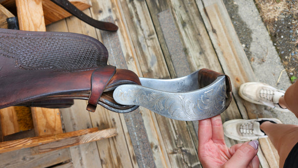 ON TRIAL 16" Jim Taylor Larry Trocha Cowhorse Saddle