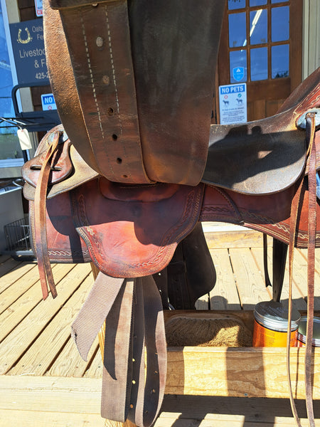 16.5" Brighton Saddlery Ranch Roping Saddle