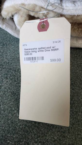 Fleeceworks Quilted dressage Pad with Fleece Lining