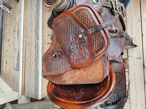 16" Pete Garrell Luellen Ranch Roper Saddle Package