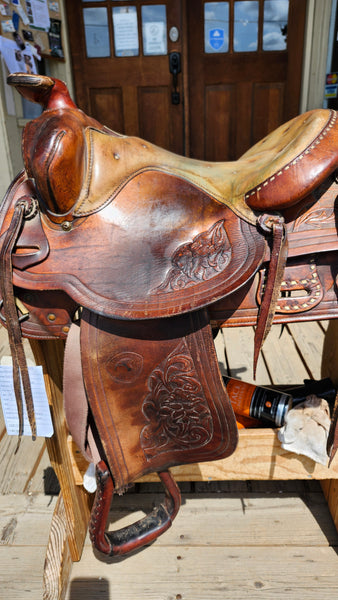 15" Vintage Hereford Western Saddle