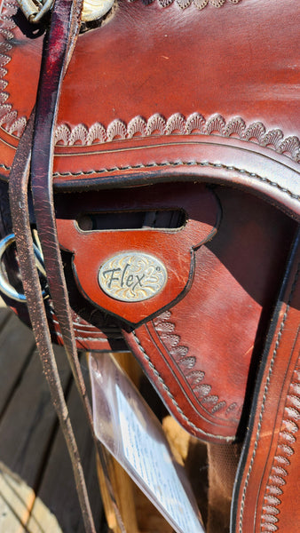 15" Circle Y Topeka Flex2 Western Trail Saddle