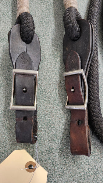 John Lyons Loop Reins W/ Slobber Straps
