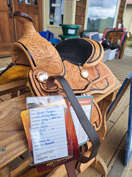 NEW! 8" Silver Royal Mini Hilltop Show Saddle