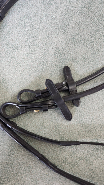 NEW Halter Ego leather snaffle reins COB