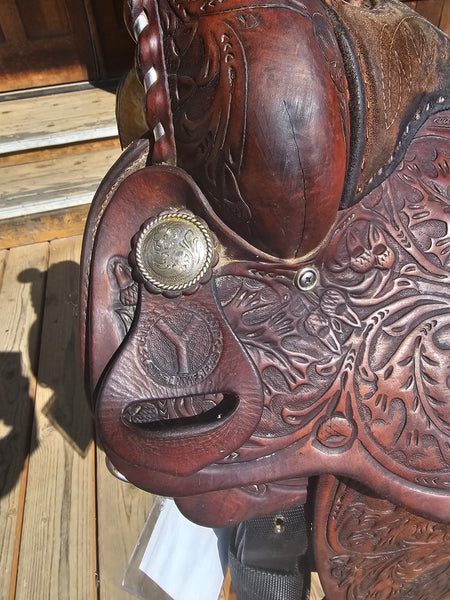 15" Vintage Circle Y Western Equitation Saddle
