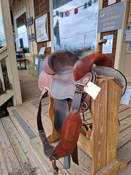 15" Tex-Tan Barrel Racing Saddle