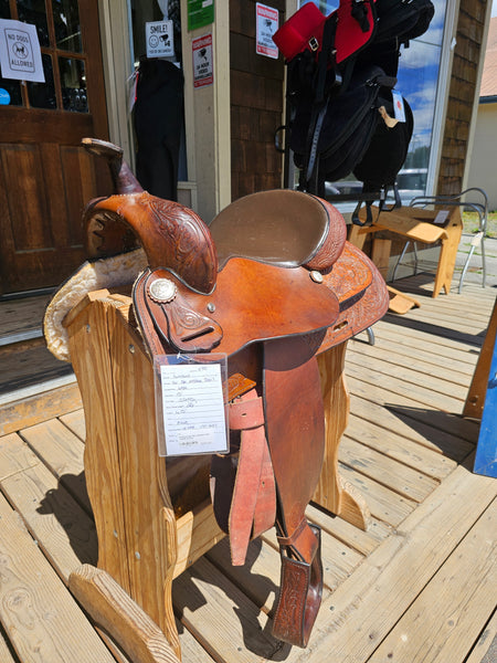 15" Hereford Tex Tan Western Trail Saddle