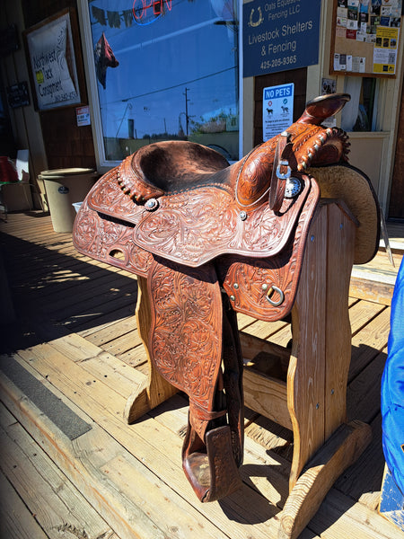 16" Champion Turf Vintage Western Equitation Show Saddle