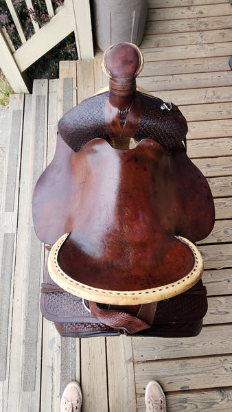 15.5" Hereford Tex Tan Roping Saddle