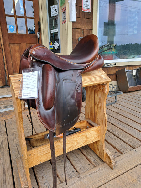 17.5" Custom Saddlery Wolfgang Solo Monoflap Dressage Saddle