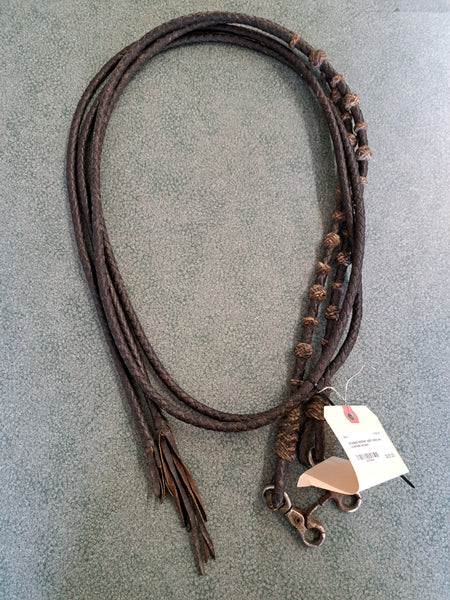 Braided Leather Split Reins